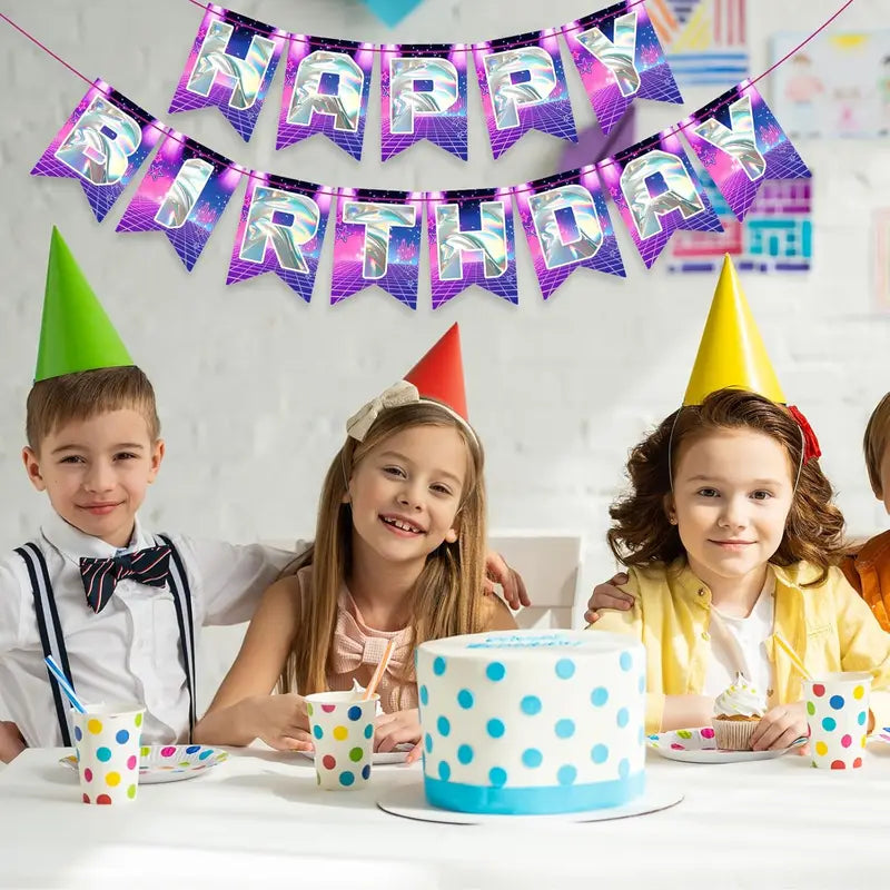 Kpop Birthday Decorations Banner & Garland Set for Korean Kpop Party