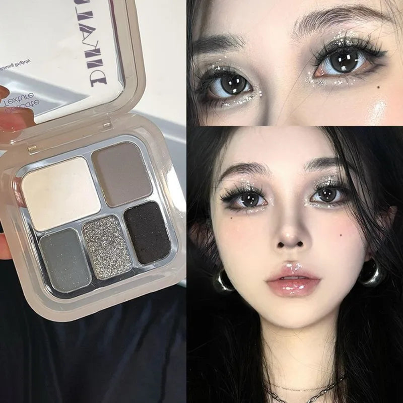 Metallic Eyeshadow Palette Glitter & Matte Brightening Face Makeup