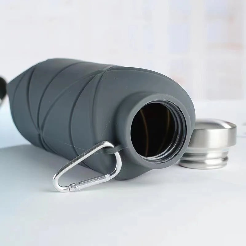 700ml Silicone Folding Water Bottle - Portable, Drop-Proof Hydration for Outdoors