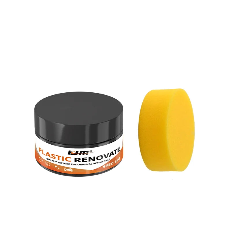 Car Surface Polishing Wax - Restores Faded Paint Waterproof Coating for Plastic & Tires
