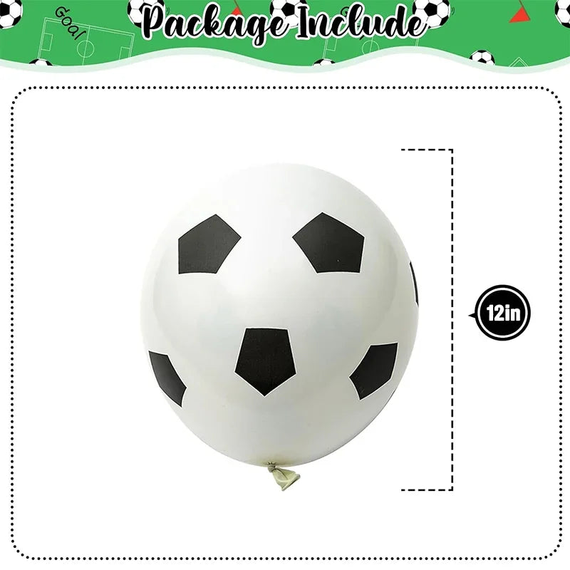 Football Balloon Set - Latex Decor for Birthday Parties and Sports Events