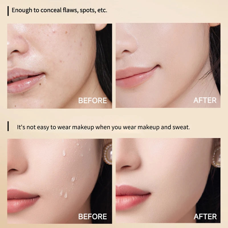 Long-Lasting Concealer Foundation for Flawless Skin Care Makeup