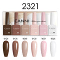 HEMA FREE Gel Nail Polish Set - Summer Colors, Ultra Gloss Top Coat, 9ml