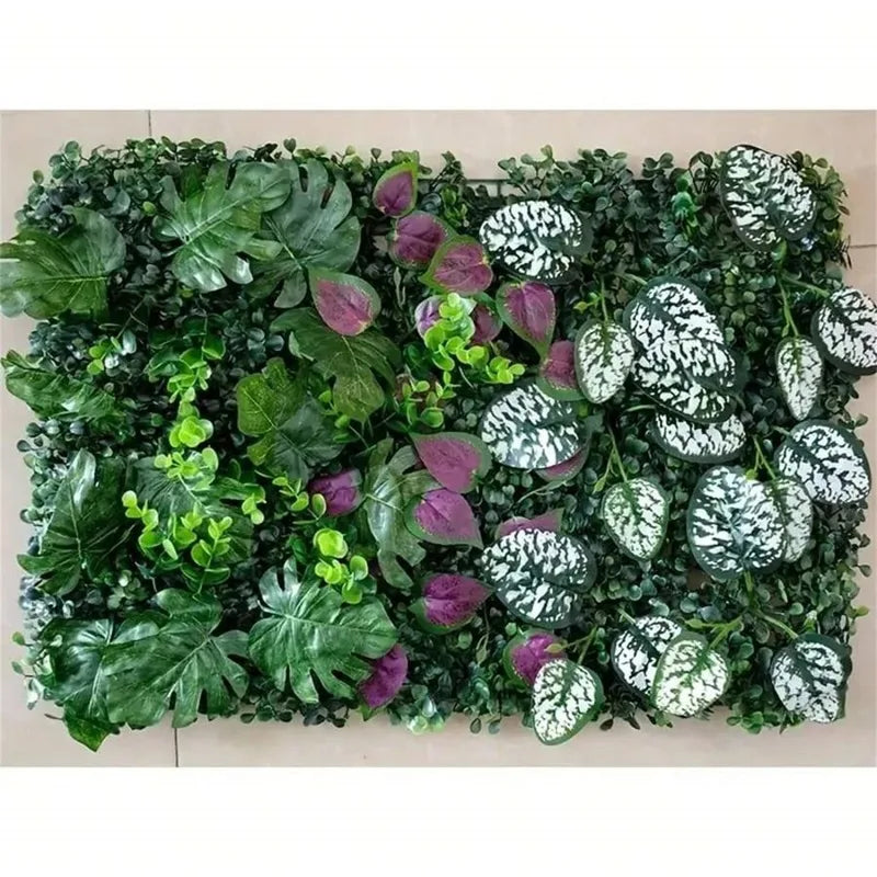Artificial Green Wall Panels Faux Jungle Grass Decor for Garden & Outdoor Spaces