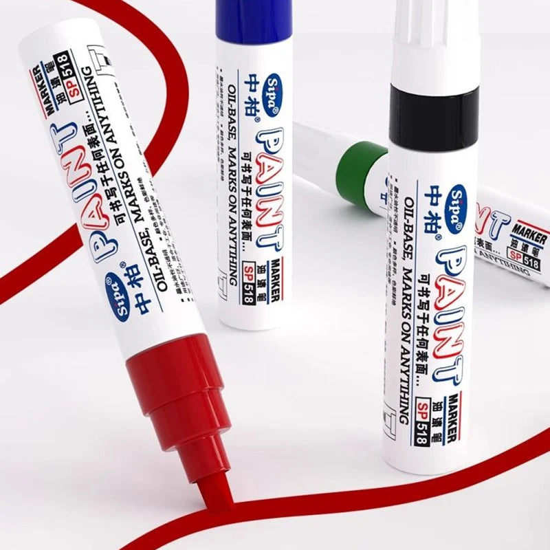 8Colors Sipa Paint Markers PX-30 Industrial Permanent Water-Resistant Repair Pen