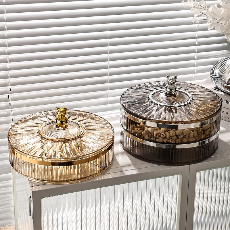 Sealed Dried Fruit Snack Box with Lid - Nordic Style Coffee Table Storage