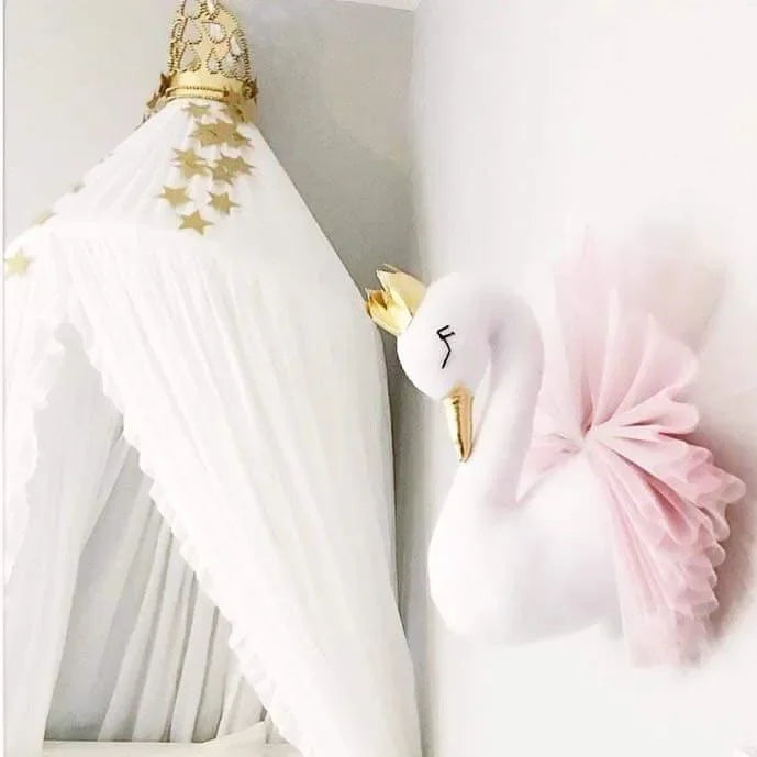 Kids Room Wall Decor Swan Doll Art Hanging for Nursery & Baby Room