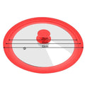 Universal Round Silicone Glass Lid for Pans and Skillets - Fits 16-32cm Cookware