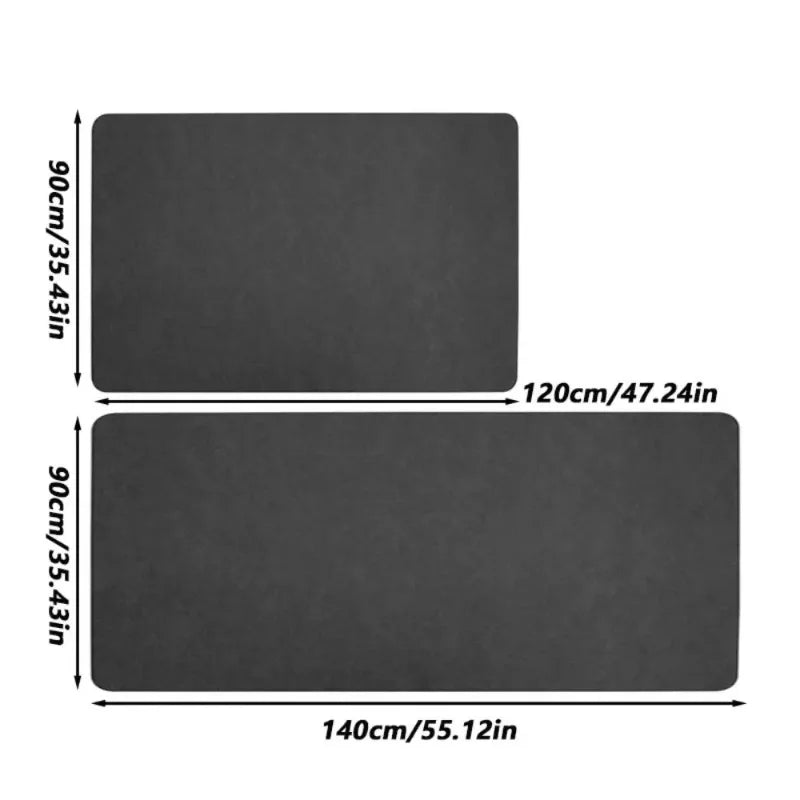 Non-Adhesive Office Chair Mat with Anti-Slip Grip for Floor Protection 90x120cm
