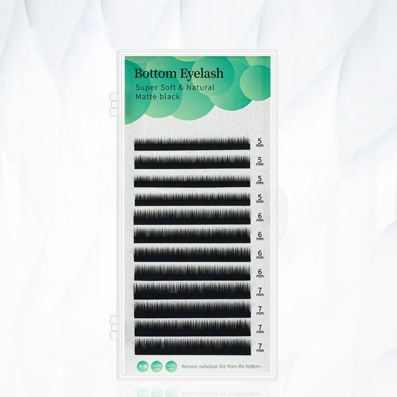 Lower Lash Extensions 5-7mm Natural Short Individual Eyelashes - Mix Sizes