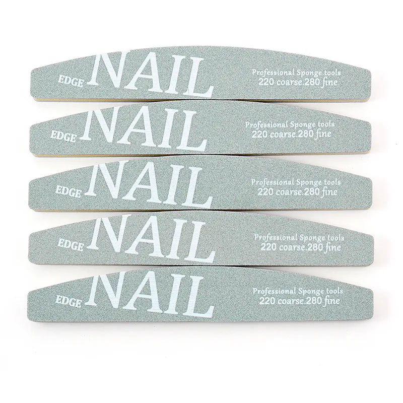 Sponge Block Nail Art File - 220/280 Grit Manicure Buffer & Nail Tool Set