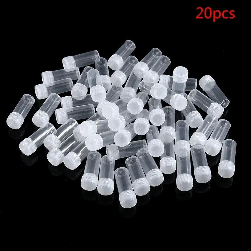 5ml Plastic Sample Jar Set - Small Clear Vials for Pills Liquids Powder