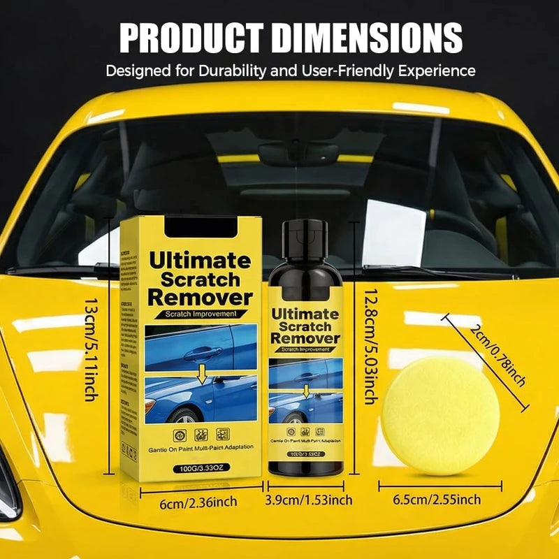 Car Scratch Removal Wax Kit for Vehicle Paint Surface Repair 100g with Sponge