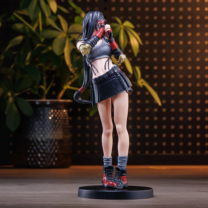 Anime Tifa Action Figure Statue - Female Fighter Figurine for Room Decor & Gifts