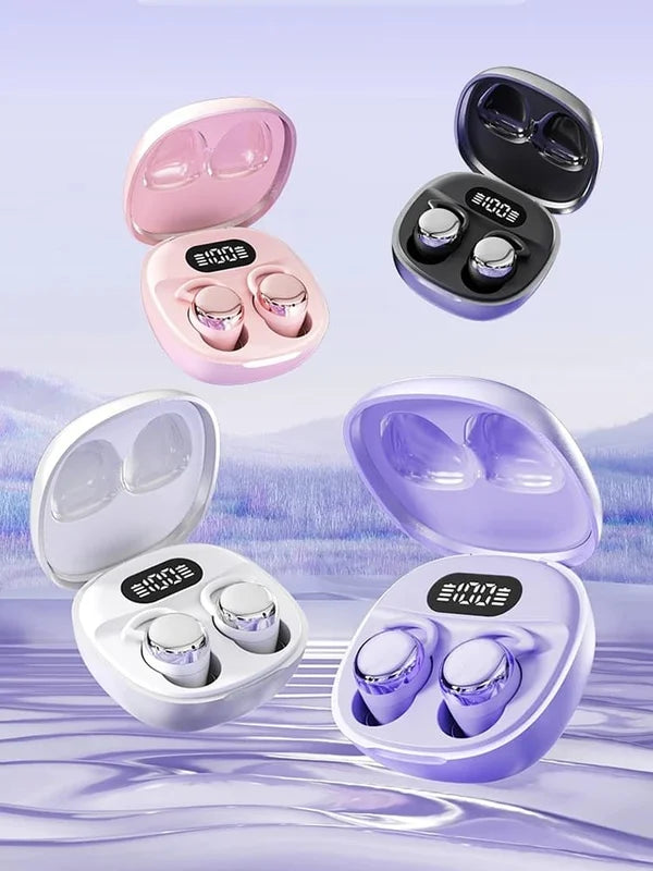 Wireless Earbuds with Touch Control, Long Battery Life, Mic & TWS Ear Clip Design