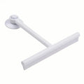 Bathroom Glass Wiper Silicone Scraper with Long Handle for Shower & Mirror Cleaning
