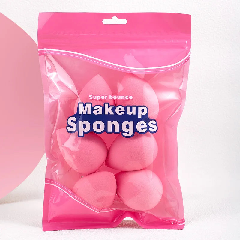 6PCS Water Drop Makeup Sponges, Beauty Egg Applicators for Concealer & Powder