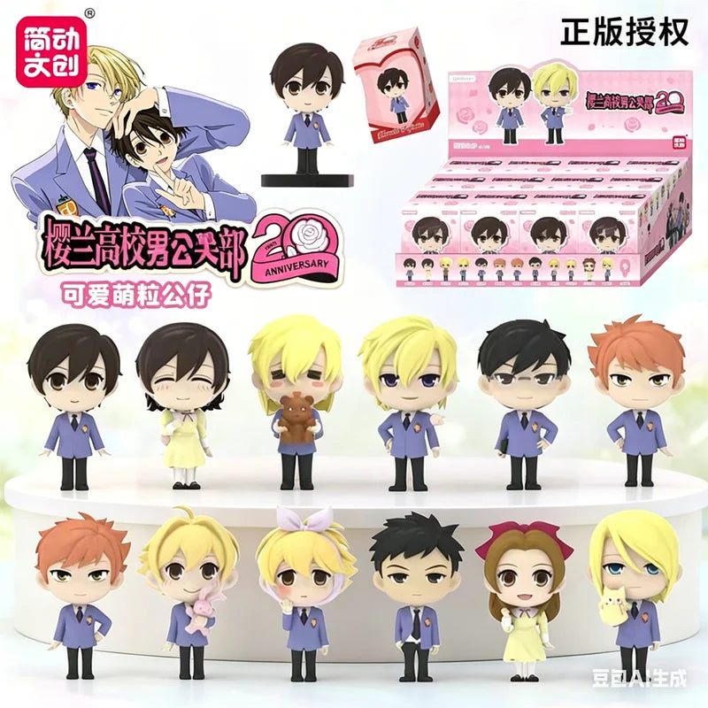 Anime Action Figures Blind Box Set - Tamaki Suou & Morinozuka Characters, Collectible PVC Toys, Multiple Colors