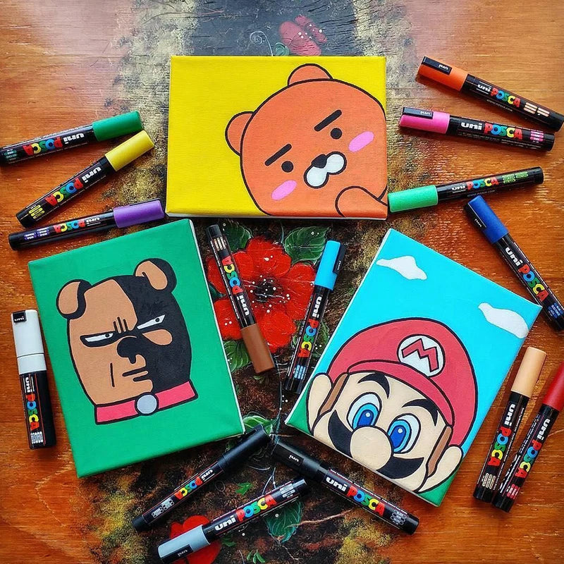 Set of 1 Japan UNI POSCA Markers Acrylic Graffiti Paint Pens Waterproof Art Supplies