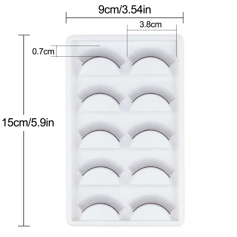 False Eyelash Practice Kit 5/10/15/20 Boxes for Beginners Mink & Strip Lashes