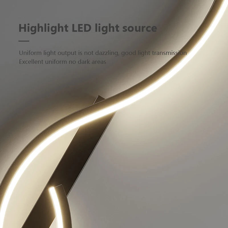 Modern LED Wall Lamp - Minimalist Indoor Wall Sconce for Bedroom & Living Room