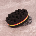 Double-Sided Magic Twist Hair Sponge for Curly & Wave Styling - Oval Dual-Use Hairbrush