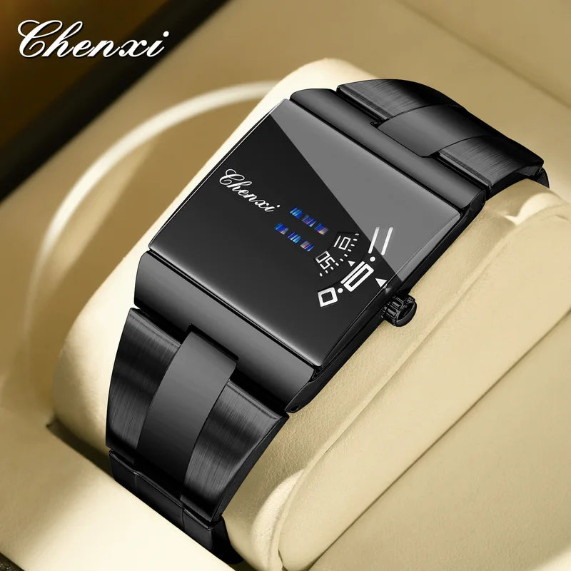 Men's Waterproof Stainless Steel Quartz Wristwatch - Sport & Fashion