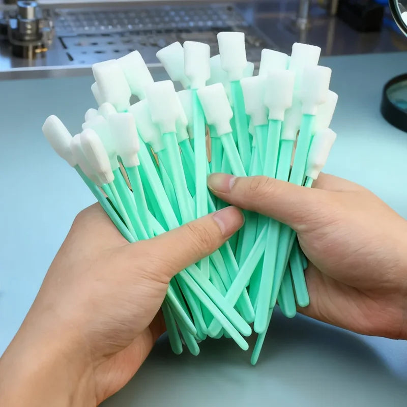 Foam Cleaning Swabs Pack of 50/100/200 for Printer, Camera, Optical Equipment