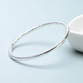 925 Sterling Silver Boho Bangles for Women and Couples – Korean Designer Jewelry