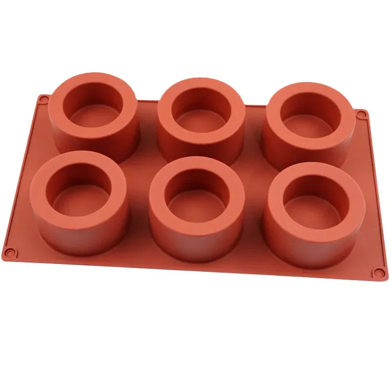 Round Silicone Cake Mold for Baking, Mousse & Soap Crafts