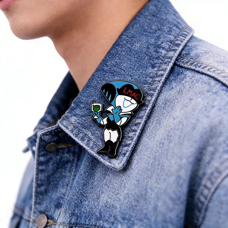 Deltarune Queen Enamel Pin Cartoon Game Character Badge