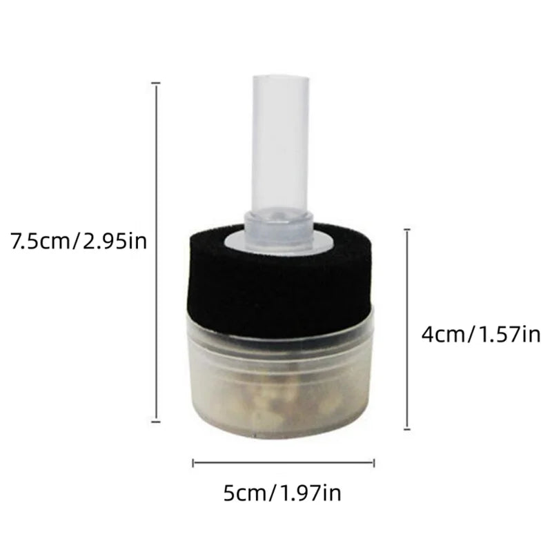 Aquarium Sponge Filter Fish Tank Air Pump for Freshwater & Shrimp