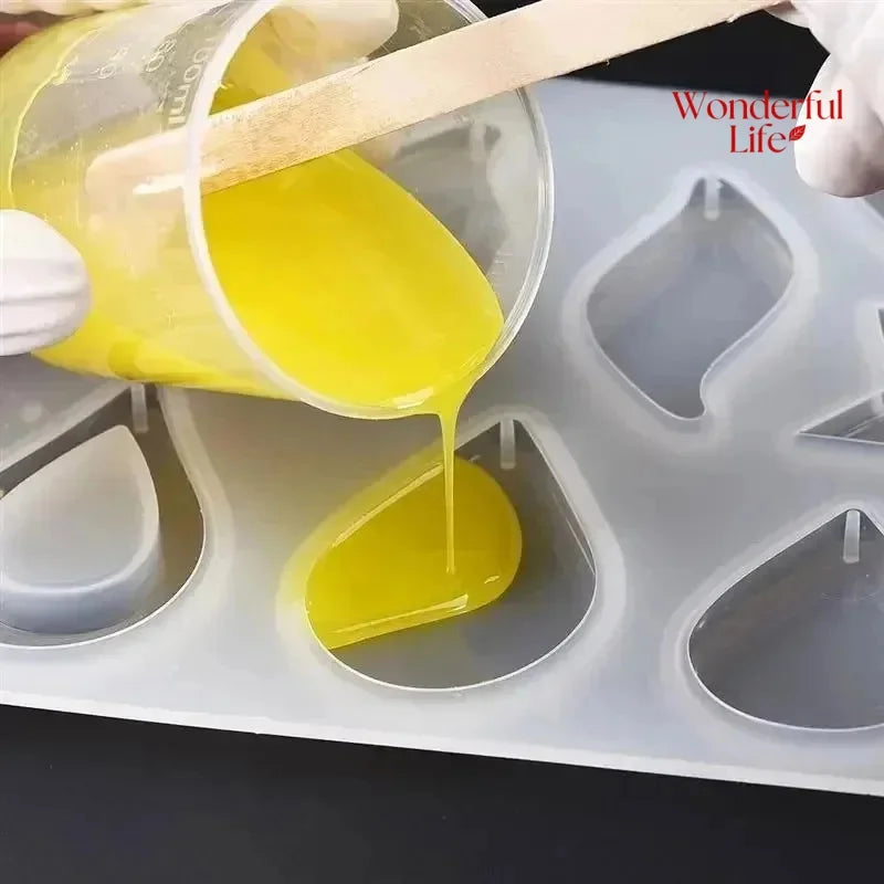12Pcs Laboratory Measuring Cups Set 100ml Plastic Resin Mixing Beakers