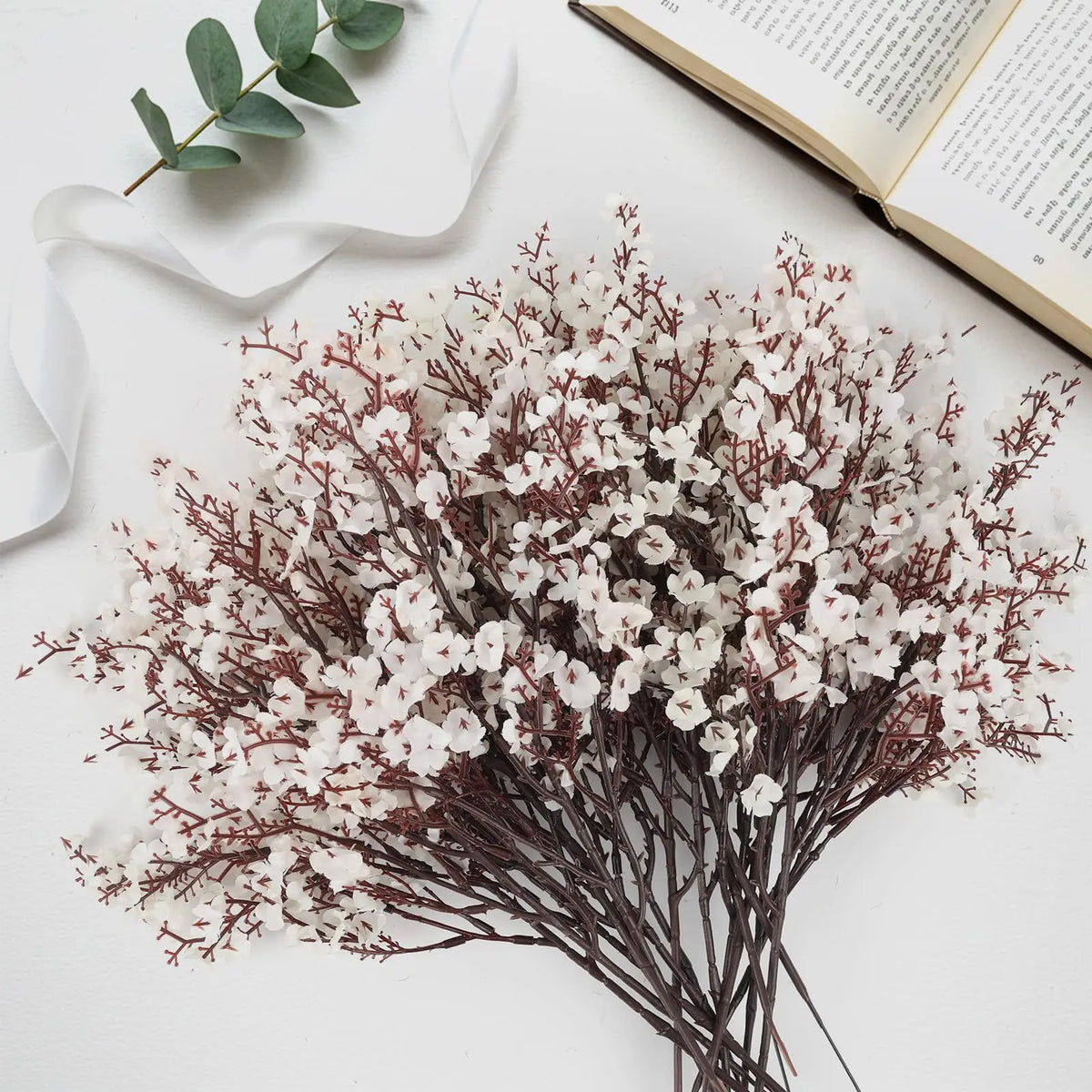 Artificial Baby's Breath Fake Flowers for Wedding & Home Decor - 3 or 5 Pcs