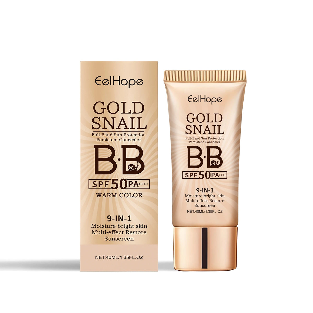 9-in-1 Moisturizing Sunscreen Foundation Cream for Natural Skin Fit - Long Lasting