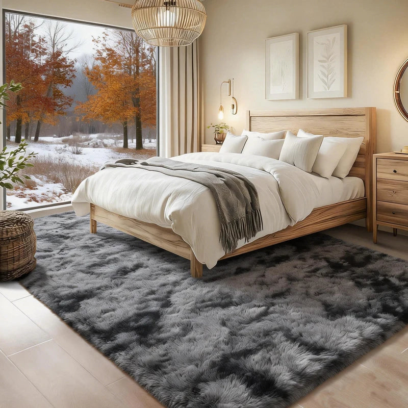 Large Shag Area Rug for Living Room & Bedroom | Ultra Soft Fluffy Floor Decor
