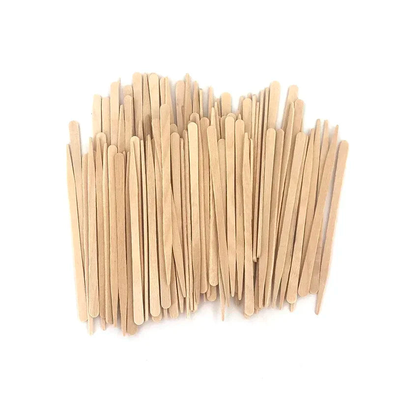 Disposable Waxing Applicator Sticks - 100pcs Waxing & Hair Removal Tools
