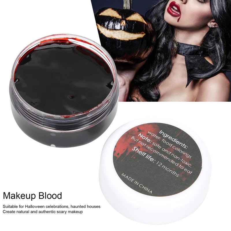 Fake Blood Makeup for Halloween Costume & Special Effects - 1 Fl Oz