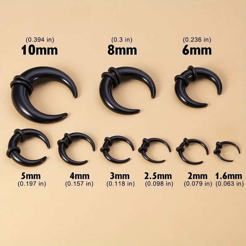 Big Size Buffalo Horn Septum Ring & Ear Gauges Plugs Stretchers Body Jewelry