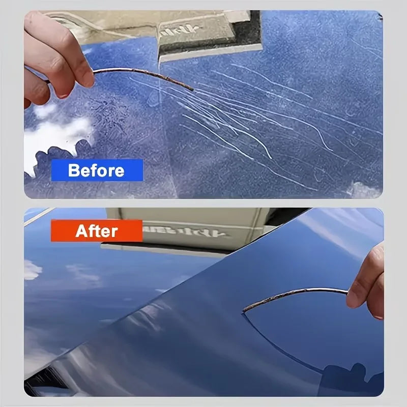 Car Wax Scratch Repair & Gloss Enhancer - Aluminum-Based Brightness Restorer
