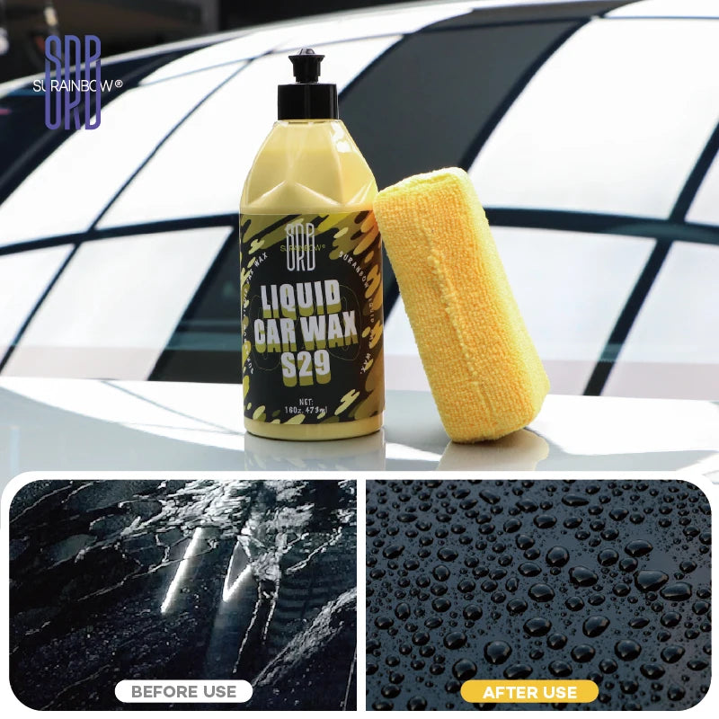 Advanced Car Wax Liquid Wax for All Paint Colors & Black Car Shine