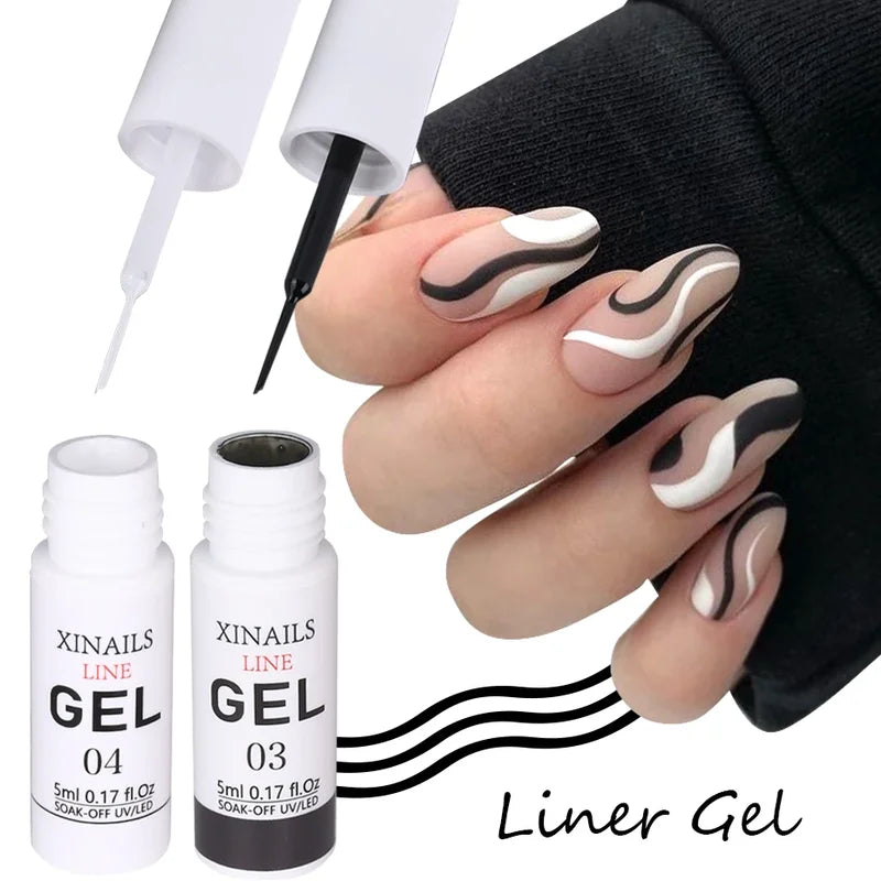 5ml Nail Art Gel Polish Wire Silk Pen for Manicure Drawing & Graffiti