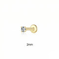 Moissanite Earrings 0.03-1.2CT Stud Jewelry Sterling Silver Gift for Men Women