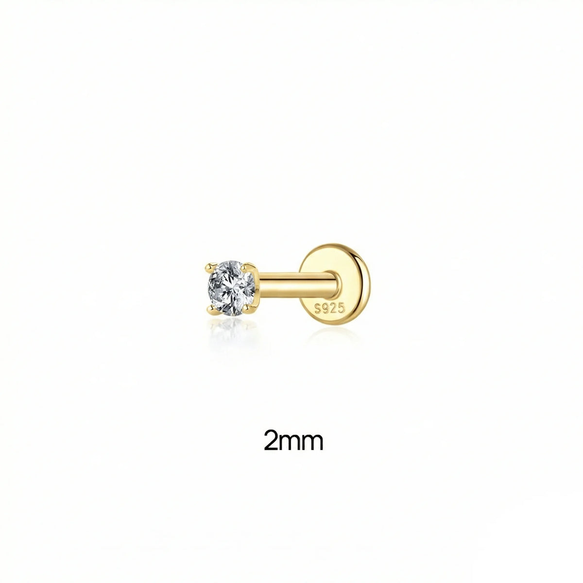 Moissanite Earrings 0.03-1.2CT Stud Jewelry Sterling Silver Gift for Men Women