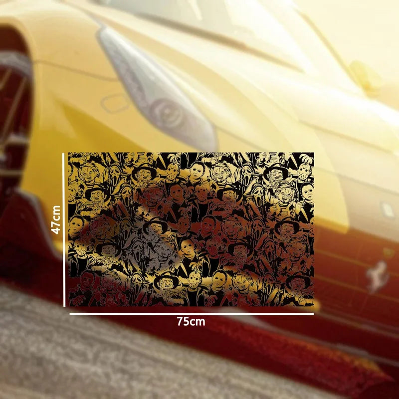 Halloween Horror Character Car Sticker UV Waterproof Window Decal for SUV & Sedan - Atmosphere Decoration