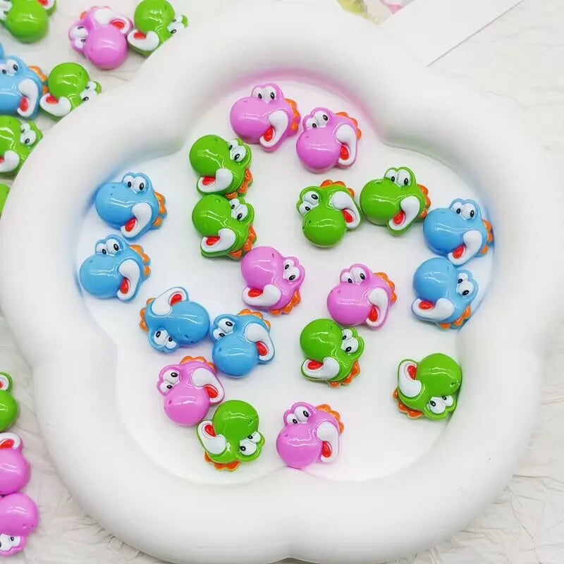 Mini Game Character Nail Charms 20Pcs Resin Figurines for Nail Art DIY Decor