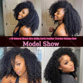 Feather Crochet Human Hair Extensions - Highlight Pixie Curl Bulk Hair with Small Spirals