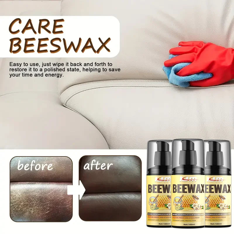 Beeswax 3.38 oz for Furniture and Faux Leather Care - Polishing & Maintenance Wax