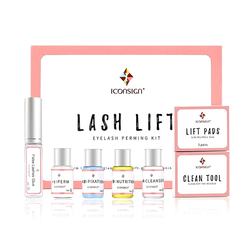 Lash Lift Kit Semi-Permanent Eyelash & Brow Curling Perm Solution - Lasts 6-8 Weeks
