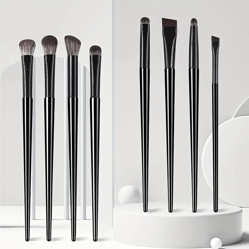 8-Piece Eye Makeup Brush Set for Precise Eyeshadow and Eyeliner Application